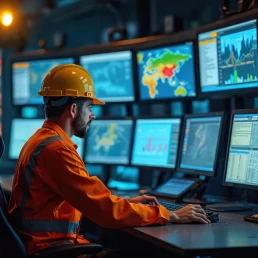 AI-driven oil and gas operations improving efficiency, safety, and cost reduction with real-time tracking by Tracklynk.